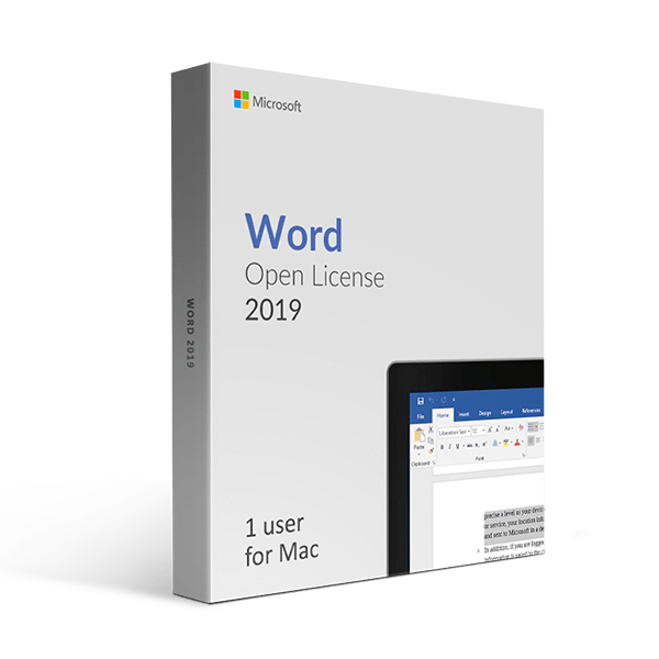 Microsoft Microsoft Word 2019 For Mac Open License