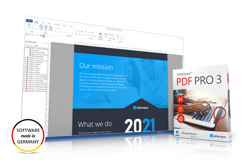 Ashampoo Office Application Software Ashampoo PDF Pro 3 for Windows 11, 10, 8, 7