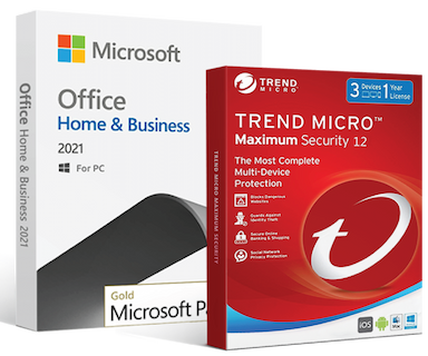 SoftwareDepot Microsoft Office 2021 Home & Business + Trend Micro Maximum Security