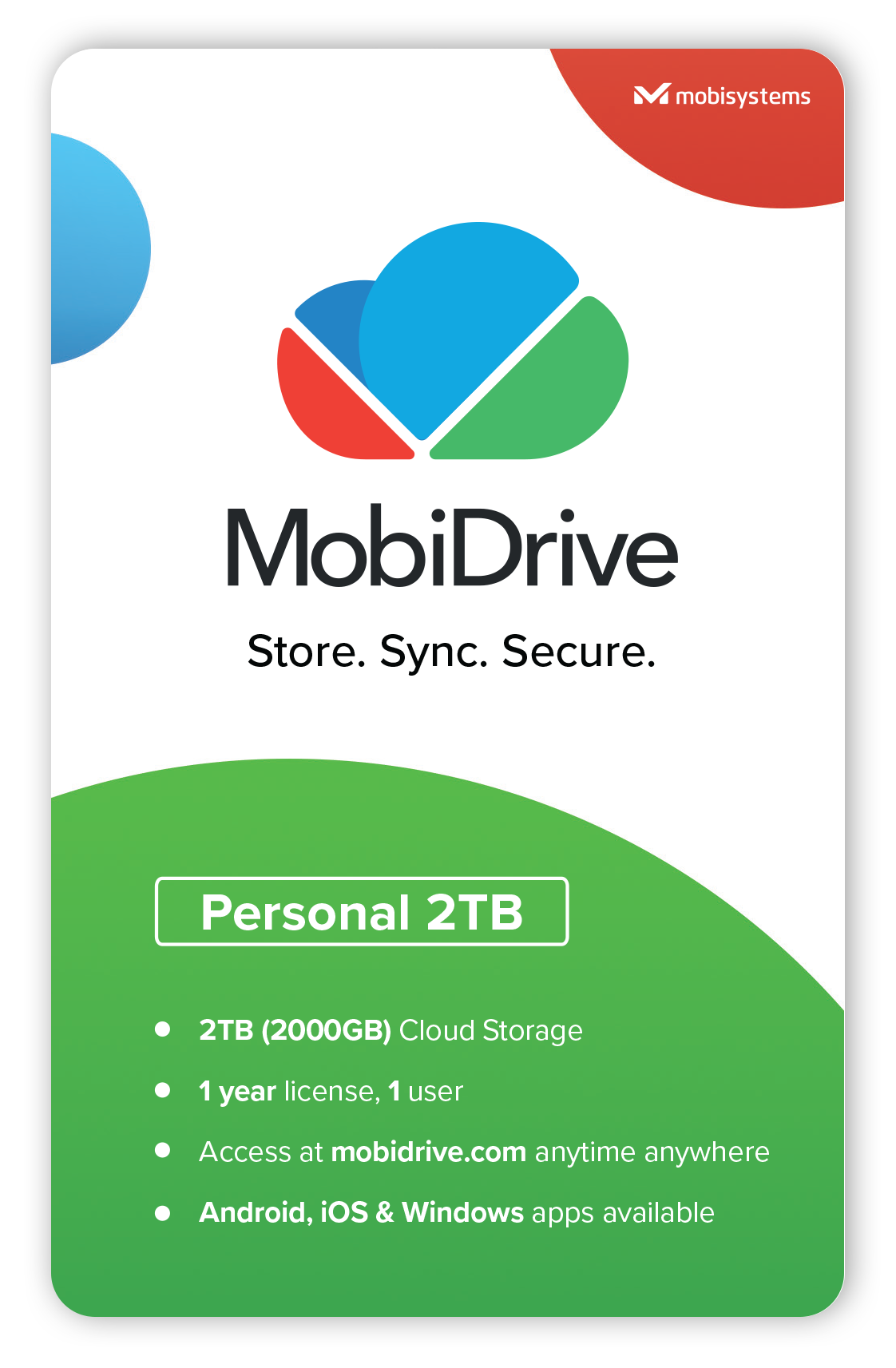 SoftwareDepot MobiDrive Personal 2000 (Yearly subscription) 