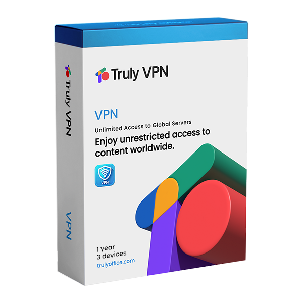 SoftwareDepot Truly VPN 1 Yr 3 Devices