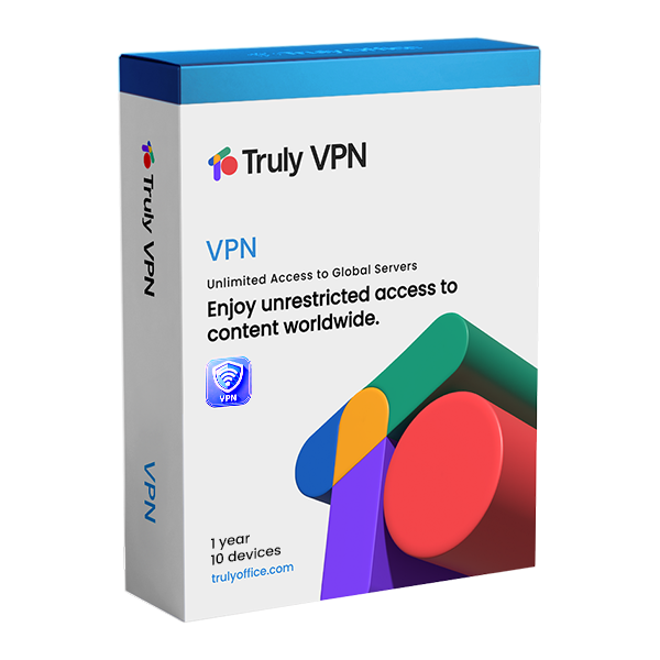 Truly Office Office Application Software Truly VPN 1 Yr 10 Devices