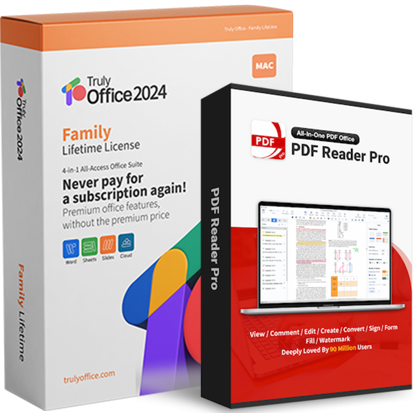 Truly Office Truly Office Family for Mac Lifetime License + PDF Reader Pro