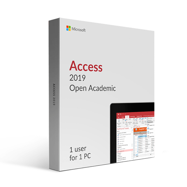 Microsoft Microsoft Access 2019 Open Academic